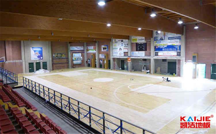 学校木地板篮球场施工技术方案